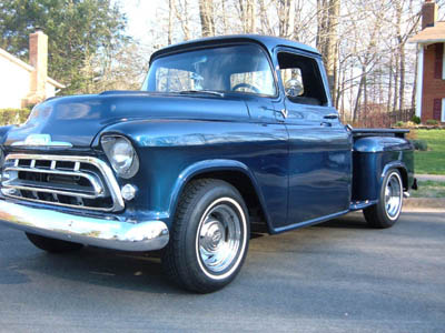 57 Chevy Truck - Front 3/4