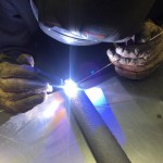 Welding the Split Wishbone Ends